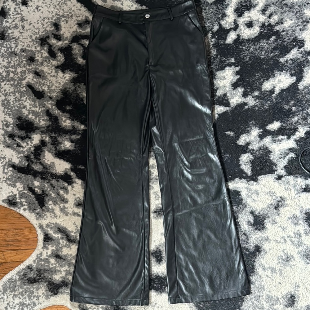 SHEIN Faux Leather Pants